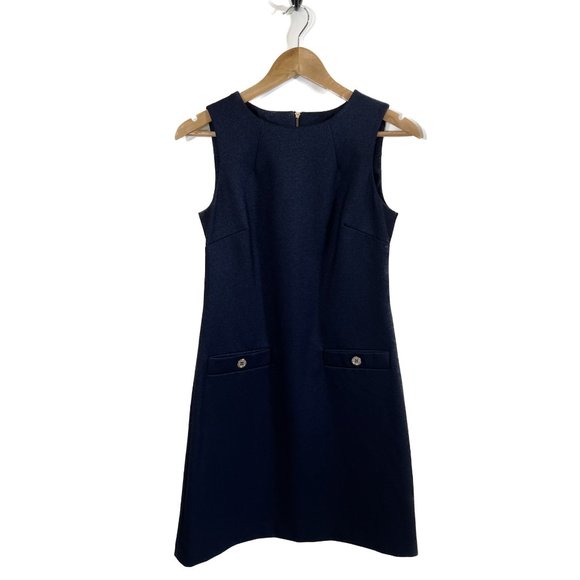 Tommy Hilfiger Classic Navy Sleeveless Sheath Dress - Picture 12 of 16